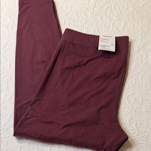 Sonoma Burgundy Everyday Leggings NWT XL